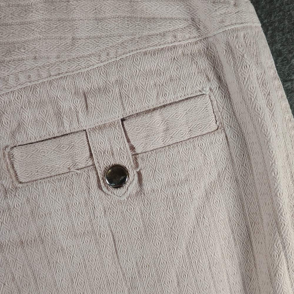 Liz Sport Jeans Womens 10 Pink‎ Light Wash Buttons Stiped Skinny Tapered Leg - Picture 7 of 11